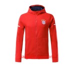 Bayern München Trainingsjacke Hoodie 2017-18 Rød